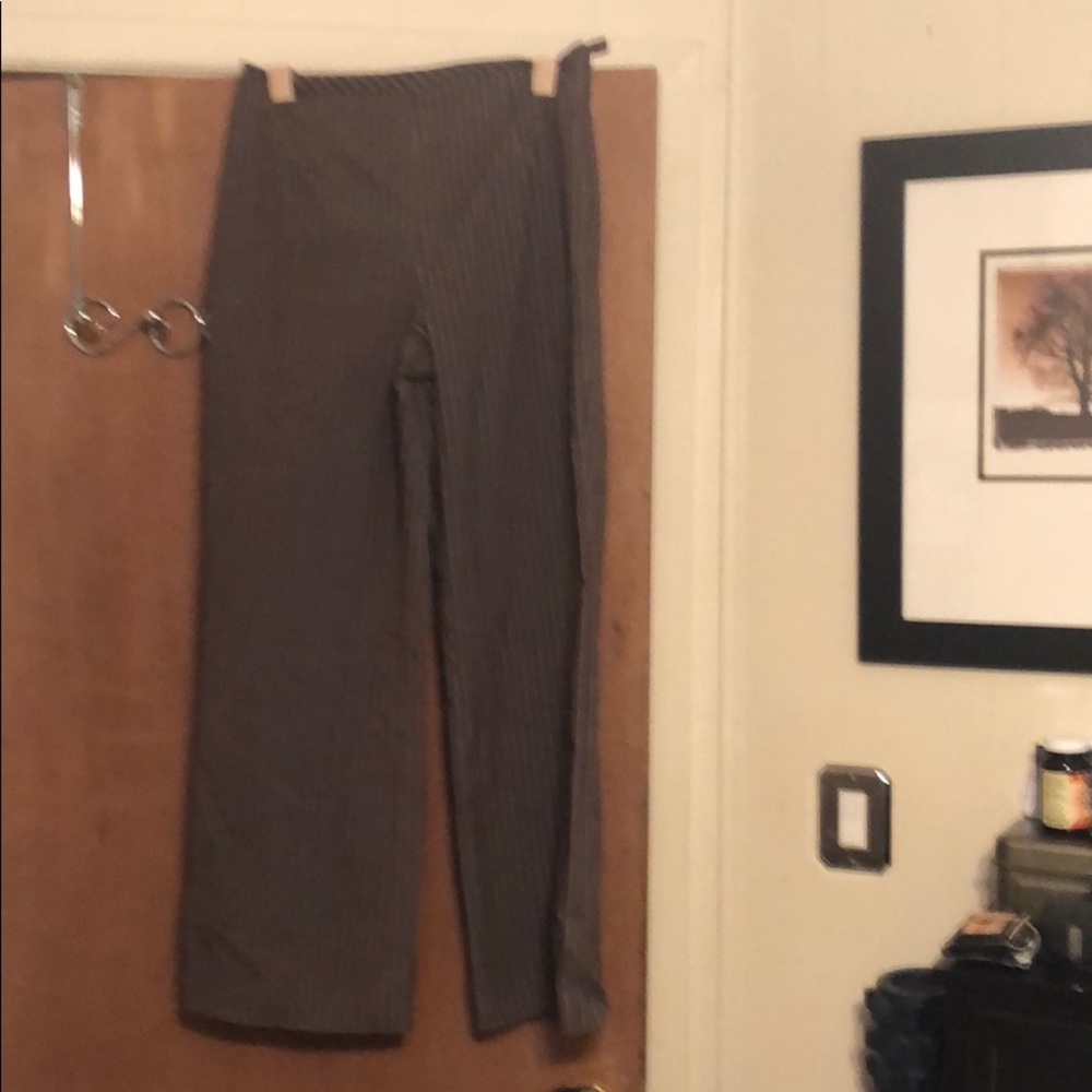 Talbots brown pin striped pants